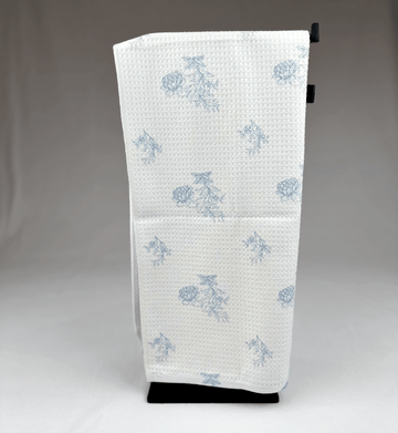 Blue Frosted Flower Towel - Roost Home