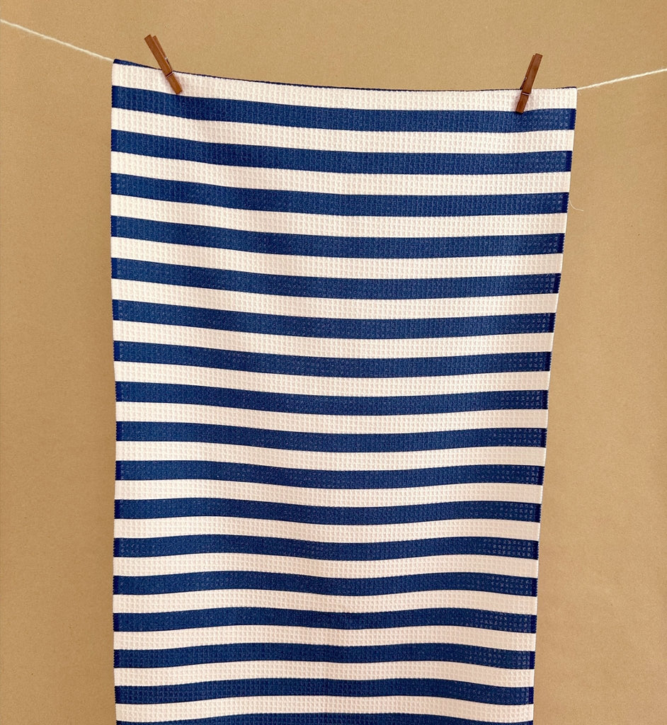 Blue Stripe Towel - Roost Home