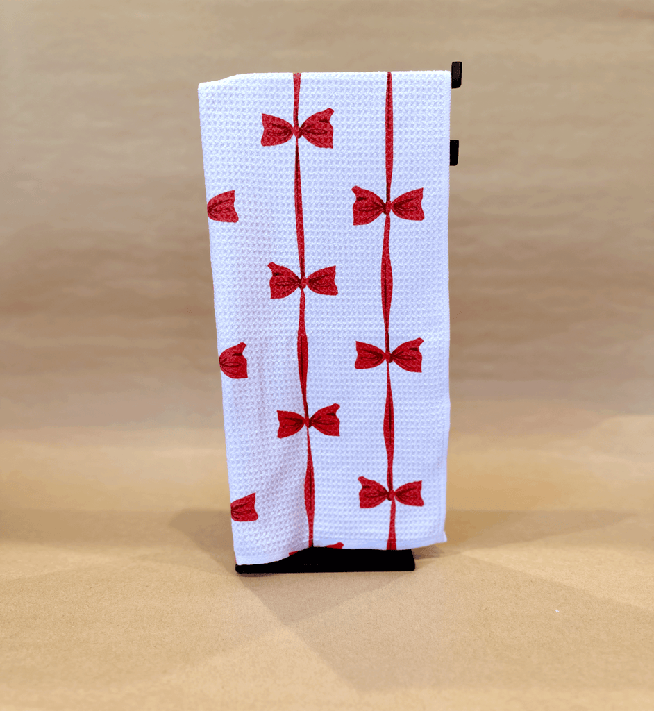 Red Bow Towel - Roost Home