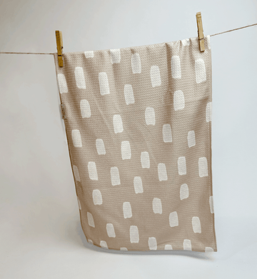 Tan Dot Towel - Roost Home