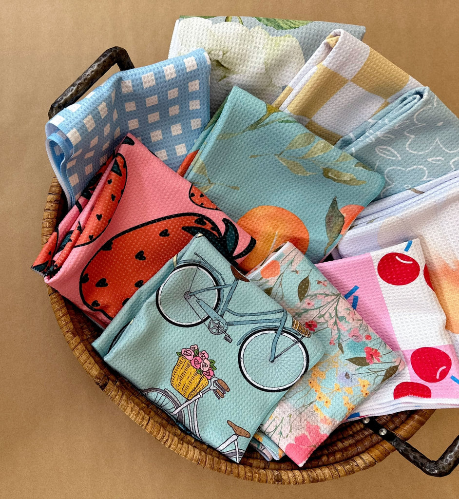 Watercolor Floral Towel - Roost Home